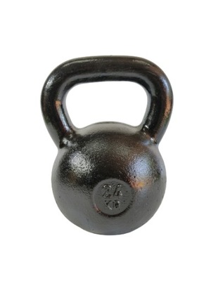 Kettlebell Cast Fitness 24 kg żeliwny czarny