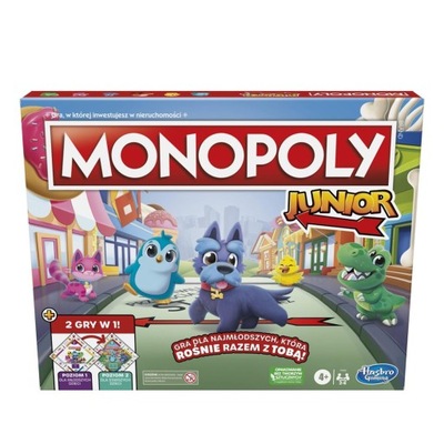 Gra planszowa Hasbro Monopoly Junior 2w1