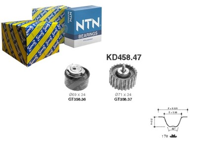 КОМПЛЕКТ РЕМНЯ ГРМ SNR 504010846 500388688 5041