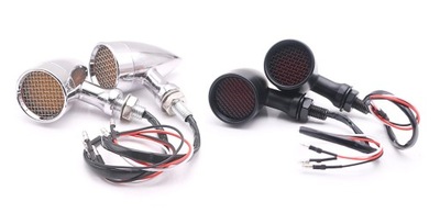 KIERUNKOWSKAZY POZYCJA STOP 3w1 LED CHOPPER HARLEY RETRO CHROM CHROMOWANE