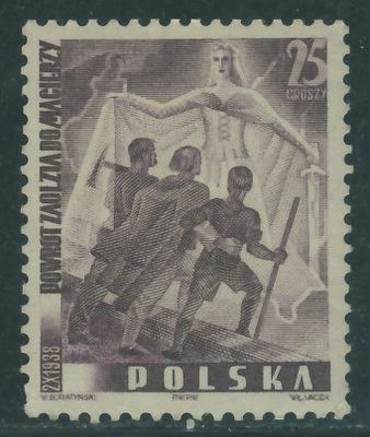 Polska PMW 25 gr. - 1938 r Powrót Zaolzia