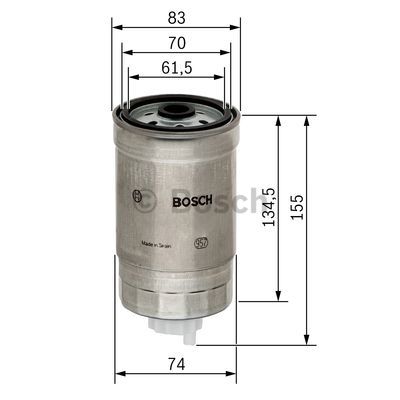 Bosch 1 457 434 105 фильтр топлива фото №1