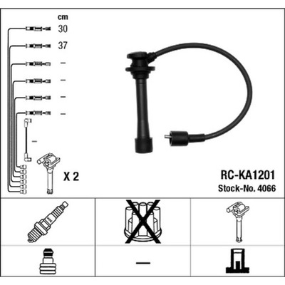 JUEGO TUBOS DE ENCENDIDO NGK 4066  