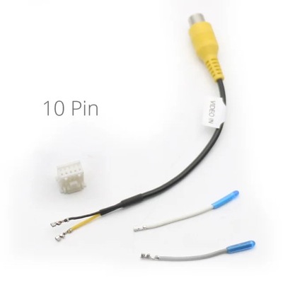 UNIVERSAL 10 PIN RCA CÁMARA VIDEO CABLE WEJSCIOWY ADAPTADOR CONEXION PARA  