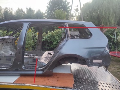 Четверть крыло  порог задний задняя  левый vw golf 7 vii lr7h фото №1