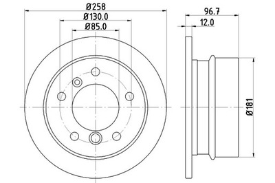 SENSOR TEMPERATURA GASES DE ESCAPE (PRZED TURBO) 6PT 358 HELLA 6PT 358 181-541  