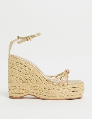 SIMMI SHOES BEŻOWE ESPADRYLE SPRZĄCZKA (36)