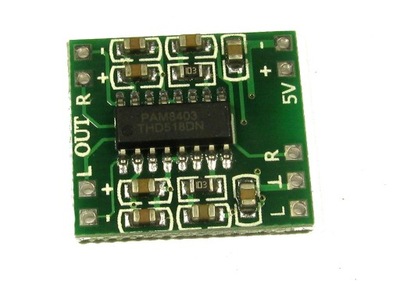 Wzmacniacz audio 2x3W PAM8403