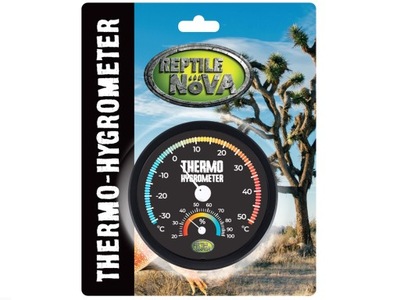 Teplomer a vlhkomer 2v1 analógový - Thermo-Hygrometer Reptile Nova