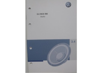 VW RCD 210 MANUAL RADIO GOLF VI PASSAT B6 POLO  