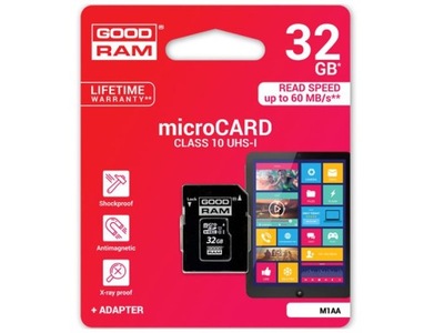 Karta pamięci GoodRam micro SD SDHC class 10 32GB