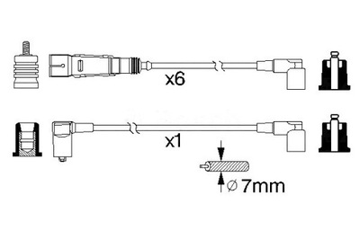 BOSCH ПРОВОДИ ЗАПАЛЕННЯ MERCEDES C123 W116 W126 2