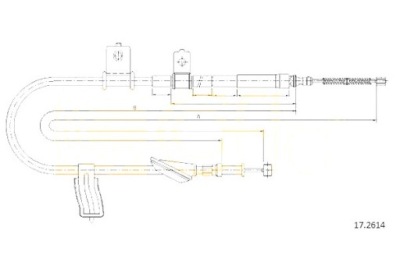 Cofle трос гальма ручного subaru фото №1