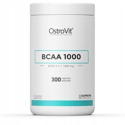 OSTROVIT BCAA 1000 mg aminokwasy 300 kapsułek