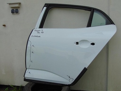 Двері задня ліва голий renault megane iv dv369 фото №1