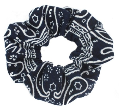 GUMKA DO WŁOSÓW GRANATOWA BANDANA OWIJKA