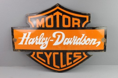 Harley Dawidson motor cycles reklama szyld blacha emaliowana