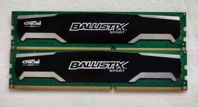 Pamięć RAM DDR3 2x4GB 8GB 1600MHz CRUCIAL BALLISTIX SPORT