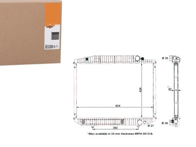 RADUADOR DEL MOTOR NRF 1265001103 1265000103 126500  