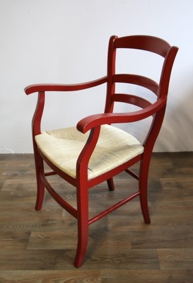 Krzesło - fotel drewniany, malowany 1117