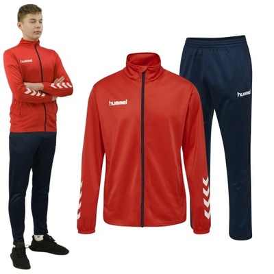 Dres Męski Hummel Komplet Spodnie Bluza Sport M