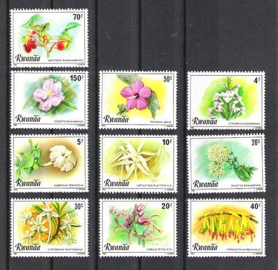 RWANDA 1981 MNH FLOWERS FLORA