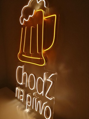 Neon Chodź na piwo beer LED Reklama LIKWIDACJA KOLEKCJI