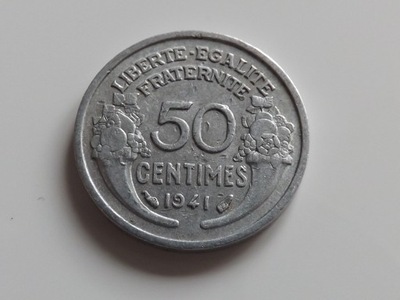 Francja 50 centymów 1941 st. 2-
