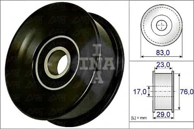 РОЛИК РЕМЕНЯ INA 7W8319A216CA PQR500230 PQR500350 5