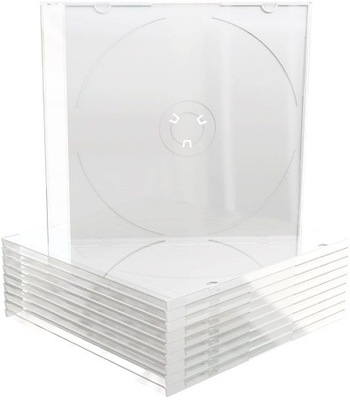 PUDEŁKA SLIM CASE CD 1 - 10szt. (EU) CLEAR EUROPA