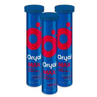 Oryal Max 15 tabl.mus. Smak malinowy