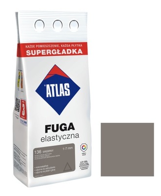 ATLAS FUGA ELASTYCZNA kolor 136 SREBRNY 2kg