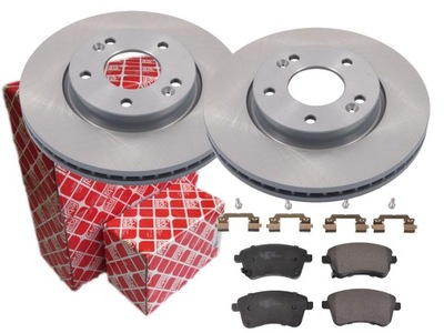 Тормозные диски + тормозные колодки febi перед kia venga yn 280mm фото №1