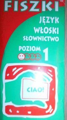 Fiszki język włoski słownictwo poziom 1 -