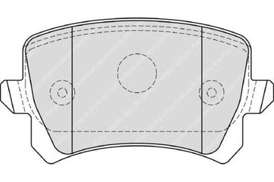 Ferodo тормозные колодки тормозные dodge journey 3.5 фото №1