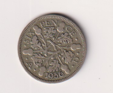 Anglia 6 pensow 1936 srebro
