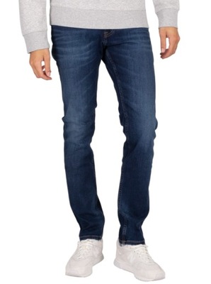 TOMMY JEANS MĘSKIE JEANSY GRANATOWE 36/32 1ZSC