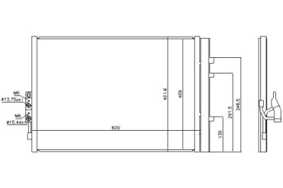 Nissens радіатор кондиціонера з осушувач bmw фото №1