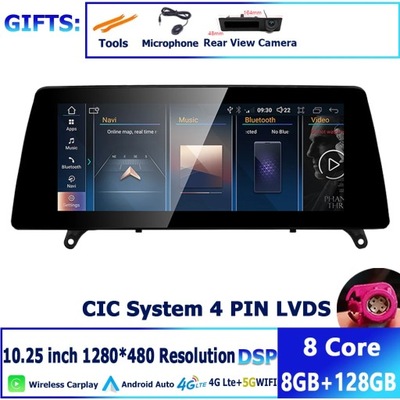 NAVEGACIÓN GPS ANDROID 12 DSP PARA BMW X5 E70 X6 E71 CCC CIC SISTEMA CARPLAY  