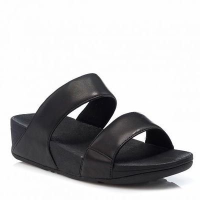 FITFLOP DAMSKIE KLAPKI SKÓRZANE CZARNE 42 1S2B