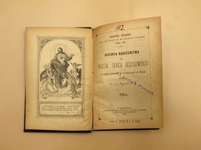 Historya nabożeństwa do Najśw. Serca Jezusowego Jan Sygański 1892 r.