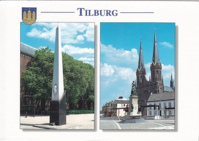 HOLANDIA - TILBURG - POMNIK - KOŚCIÓŁ - HERB