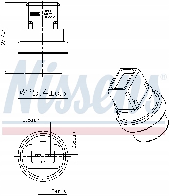 SENSOR TEMPERATURA DE AGUA SENSOR TEMPERATURA DE AGUA NISSENS NIS207032  