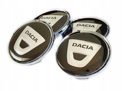 DACIA 4 PCS. CUP NUTS KAPSLE DEKLE ALUFELG 63MM/58MM  