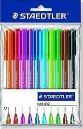 Długopis Jednarozowy Trójkątny 10 Kolorów