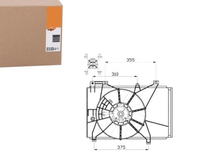 Nrf 47551 вентилятор, охлаждение двигателя фото №1