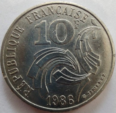 1313r - Francja 10 franków, 1986