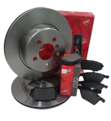 DISCS PADS FRONT TRW AUDI A4 B5 1.9 TDI 110KM  