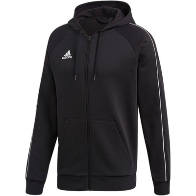 Bluza męska adidas Core 18 FZ Hoody czarna FT8068 S