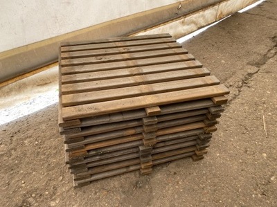 10 SZTUK Podesty tarasowe drewniane 50x50x3,2 cm OUTLET